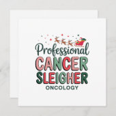 Onkologie Heilkrebs Chemo Onkologie Feiertagskarte (Vorne/Hinten)