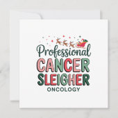 Onkologie Heilkrebs Chemo Onkologie Feiertagskarte (Vorderseite)