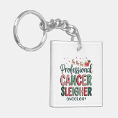 Onkologie Heilkrebs Chemo Onkologie Schlüsselanhänger (Vorderseite links)