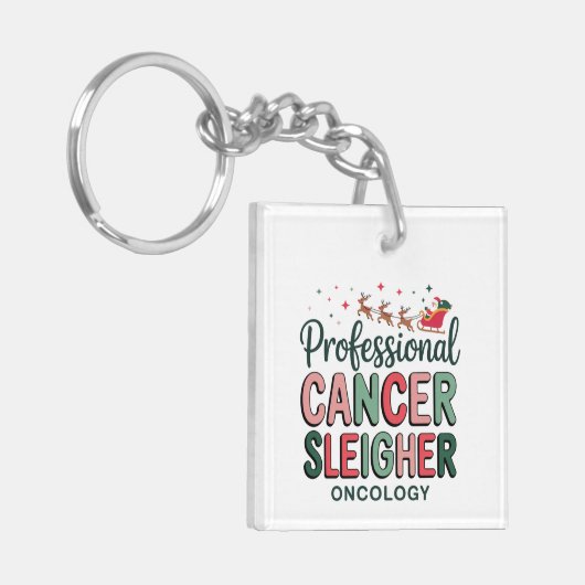 Onkologie Heilkrebs Chemo Onkologie Schlüsselanhänger (Vorderseite links)
