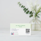 Onkologie Klinik | Einfache Ernennung Visitenkarte (Stehend Vorderseite)
