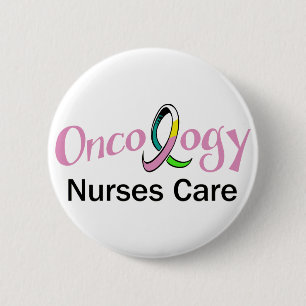 Onkologie-Krankenschwester Button