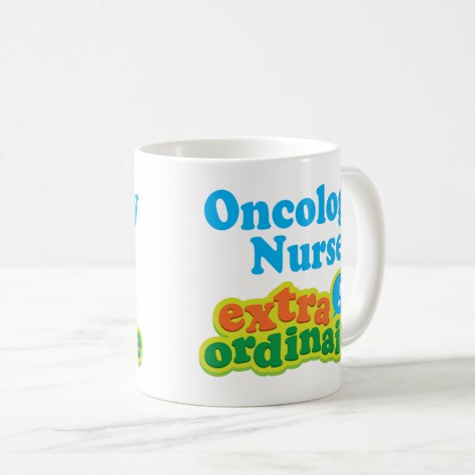 Onkologie-Krankenschwester-Extraordinaire Kaffeetasse (VorderseiteRechts)