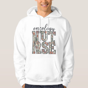 Onkologie-Krankenschwester Floral Vintage Hoodie