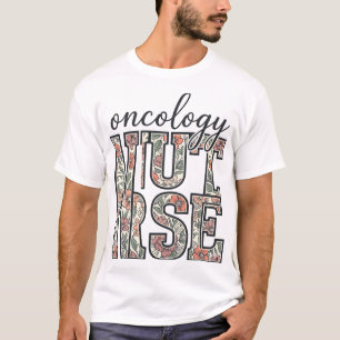 Onkologie-Krankenschwester Floral Vintage T-Shirt