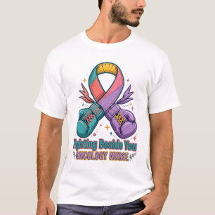 Onkologie-Krankenschwester-T-Shirt 'Kämpfen an dei T-Shirt