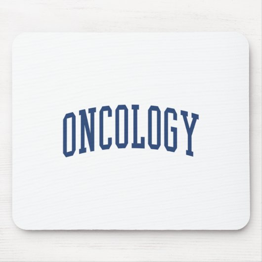 Onkologie Krankenschwester Varsity Style Mousepad (Vorne)