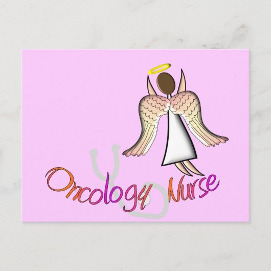 Onkologie Nurse Angel Postkarte (Vorderseite)