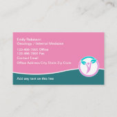Onkologie Onkologe Medical Business Cards Visitenkarte (Vorderseite)