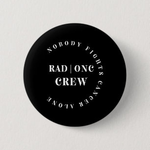 Onkologie Radiation Nurse Crew T-Shirt Pädiatrisch Button