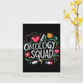 Onkologie Squad Oncology Nurse Squad Oncology Crew Karte (Gelbe Blume)