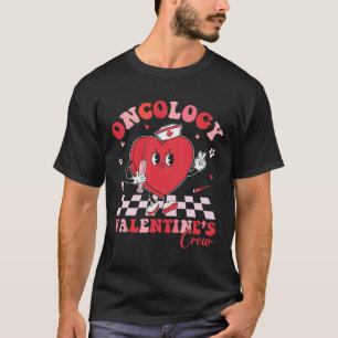 Onkologie Valentinstag Herz Krebs Krankenschwester T-Shirt