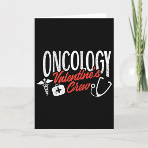 Onkologie Valentinstag Tee Krankenschwester Crew V Karte