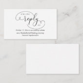 Online-Antwort auf UAWG, moderne Hochzeiten Begleitkarte (Vorne/Hinten)