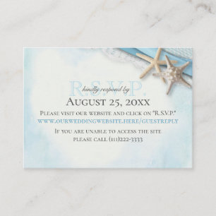 Online-Antwortkarte für Starfish und Ribbon Begleitkarte