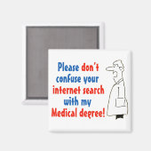 Online-ärztliche Diagnose und ein qualifizierter A Magnet (Vorderseite/Rückseite)