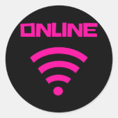 Online-Aufkleber 2024 Runder Aufkleber (Vorderseite)