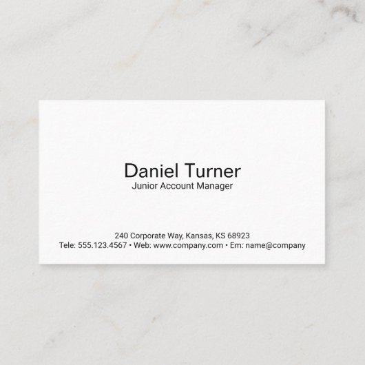 Online-Banking-Finanztechnologie Visitenkarte (Rückseite)