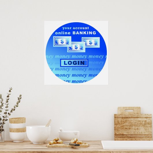 Online-Banking Poster (Küche)