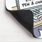 Online Banking Spaß Funny Bank Customer Cartoon Mousepad (Ecke)
