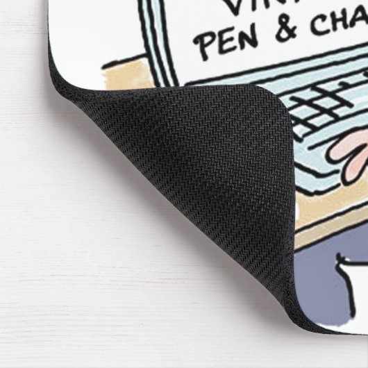 Online Banking Spaß Funny Bank Customer Cartoon Mousepad (Ecke)