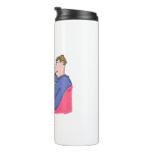 Online Banking Spaß Funny Bank Customer Cartoon Thermosbecher (Nach rechts gedreht)