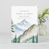 Online-Berge ohne Foto Save The Date (Stehend Vorderseite)
