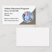 Online-Bildung Visitenkarte (Vorne/Hinten)