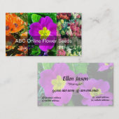 Online-Blume Visitenkarte (Vorne/Hinten)