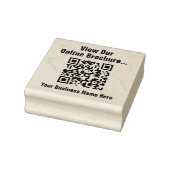 Online-Broschüre über QR-Code anzeigen Gummistempel (Stempel)