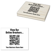 Online-Broschüre über QR Code Kautschuk-Briefmarke Gummistempel (Stempel)