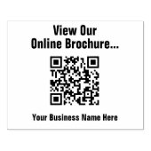 Online-Broschüre über QR Code Kautschuk-Briefmarke Gummistempel (Prägung)