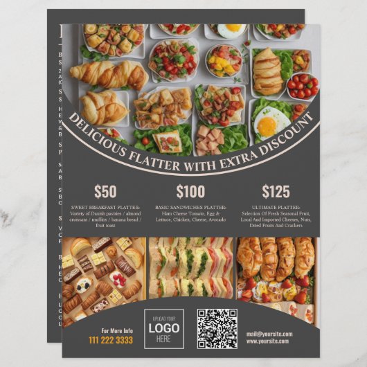 Online dieses elegante Menü & Price (Vorne/Hinten)