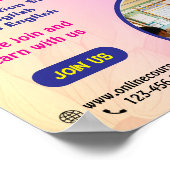 ONLINE ENGLISCH COURSE POSTER (Ecke)