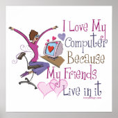 Online Friends Poster Print (Vorne)