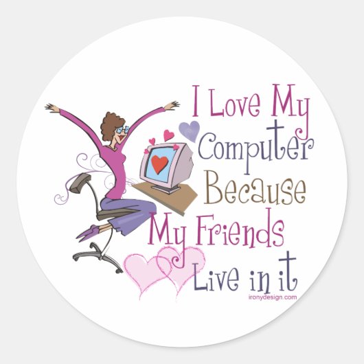 Online Friends Stickers (Vorderseite)