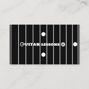 Online-Gitarrenunterricht Gitarrenlehrer Musiklehr Visitenkarte