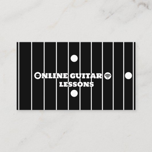 Online-Gitarrenunterricht Internet Music Instructo Visitenkarte (Vorderseite)