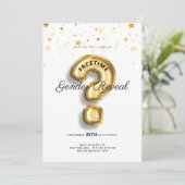 Online-Gruppe Video Chat Gender Reveal Baby Shower Einladung (Stehend Vorderseite)