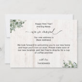 Online haben wir die Neujahrsankündigung verschobe Ankündigung (Rückseite)