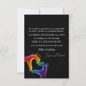 🌈 ❤️ ONLINE Herzstück der Hochzeit RSVP Karte (Rückseite)