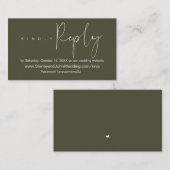 Online-Hochzeitsfeier UAWG, Modernes Minimalistisc Begleitkarte (Vorne/Hinten)