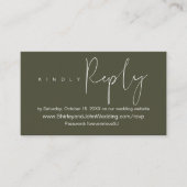 Online-Hochzeitsfeier UAWG, Modernes Minimalistisc Begleitkarte (Vorderseite)