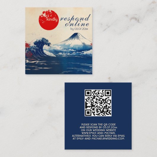 Online-Japonesque-Harmonie mit Fuji Begleitkarte (Vorne/Hinten)