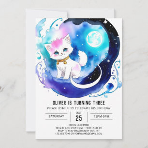 Online Kitty Magical Birthday Einladung