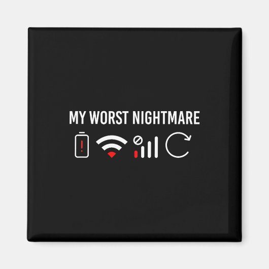 Online Kleidung Computer Video Game Geek My Worst Magnet (Vorne)