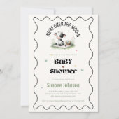 Online Kuh Picnic Baby Dusche laden Vorlagen ein (Vorderseite)