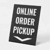 Online-Lieferwagen Black Sockelschild (Vorderseite)