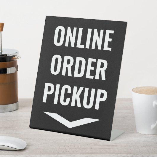 Online-Lieferwagen Black Sockelschild (In SItu)