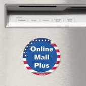 Online Mall Plus Patriotic Magnet (In Situ (Geschirrspüler))